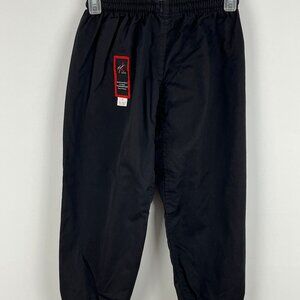Sports Town Martial Arts Capri Pants Size 0 Black Elastic Waist 20-26in